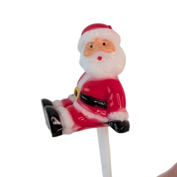 DecoPak Christmas Santa Claus Cupcake Pick Topper Set of 6 - Picture 3 of 8